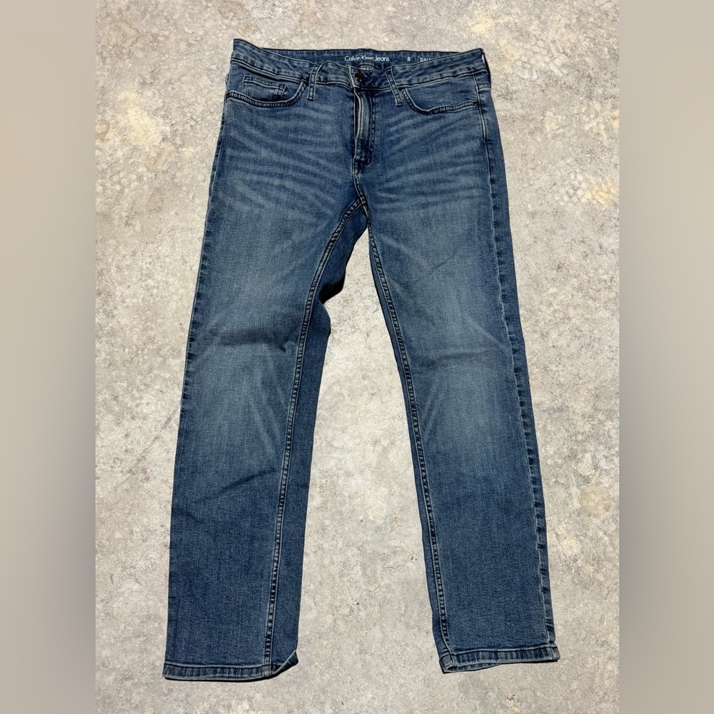 Calvin Klein Jeans Women’s Dark Blue Slim Boyfriend Jeans